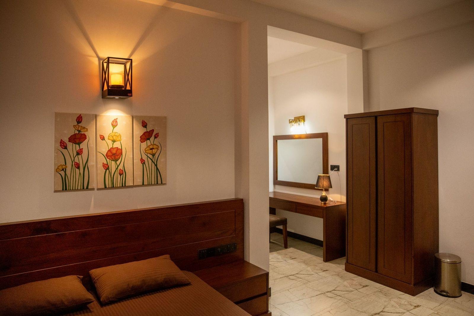 Yala villa Sri Lanka interior room at Wilders Villa