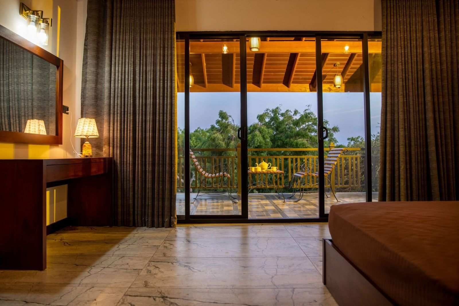 Yala villa Sri Lanka interior room at Wilders Villa