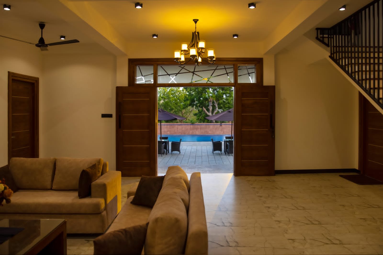 Yala villa Sri Lanka interior room at Wilders Villa